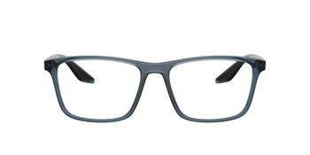 Das Bild zeigt die Prada Linea Rossa Fassung PS01QV  CZH 1O1 von vorne.